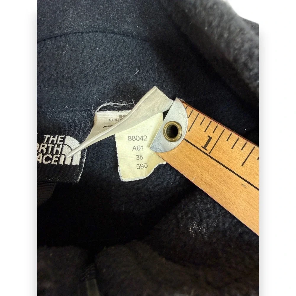 Vintage The North Face Fleece Jacket Mens L Black Denali‎ Union Jack Bullet USA